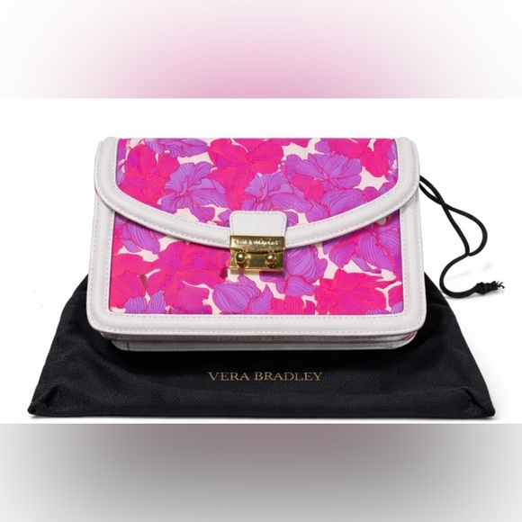 Vera Bradley Pink and Purple Floral Crossbody Bag - Picture 4 of 4
